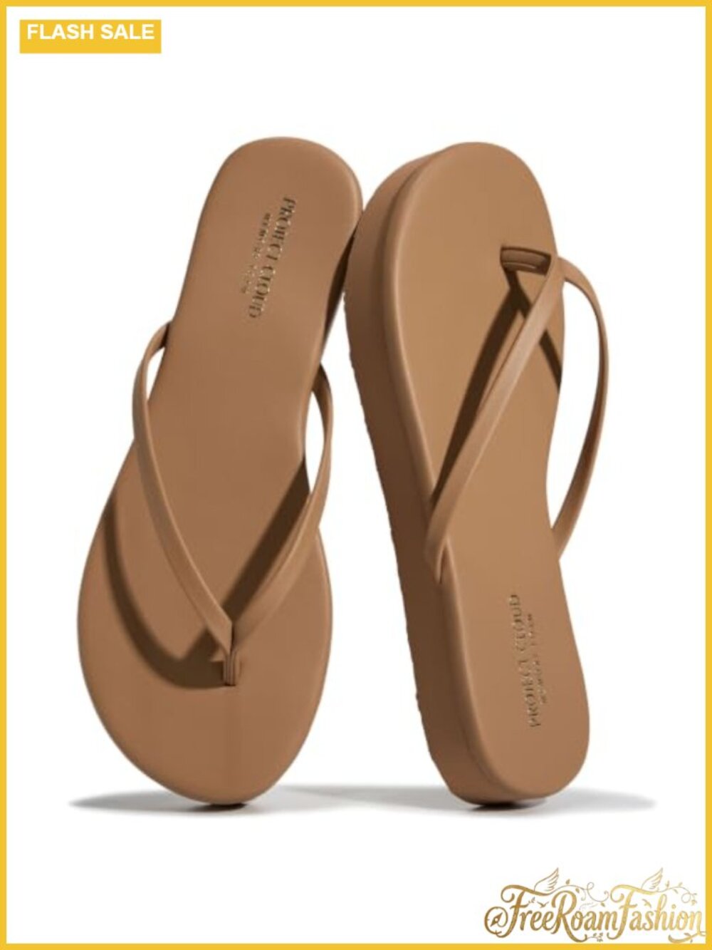 Platform Flip Flops Memory Foam Non-Slip Lightweight Slip On Sandal